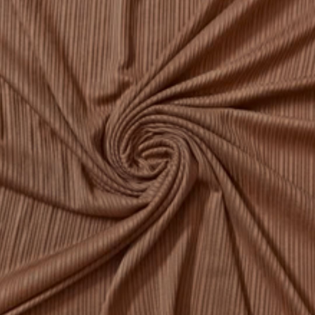 Ribbed Jersey Brown - Cameo