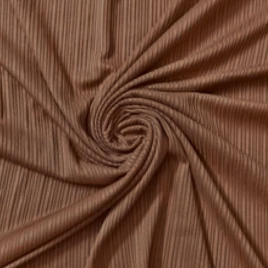 Ribbed Jersey Brown - Cameo