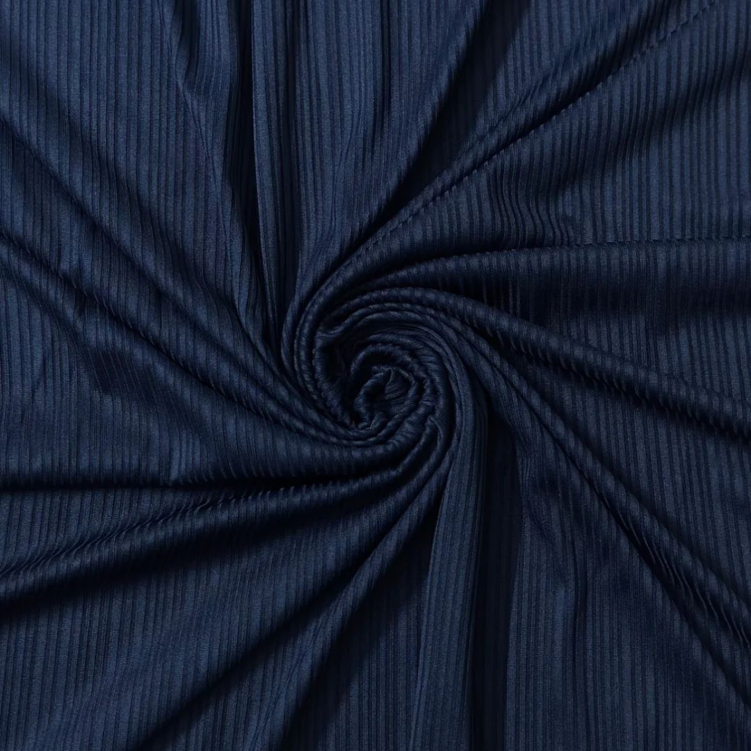 Ribbed jersey hijab - Drk Blue - Cameo