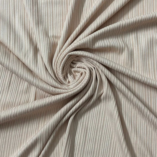 Ribbed Jersey Vanilla - Cameo